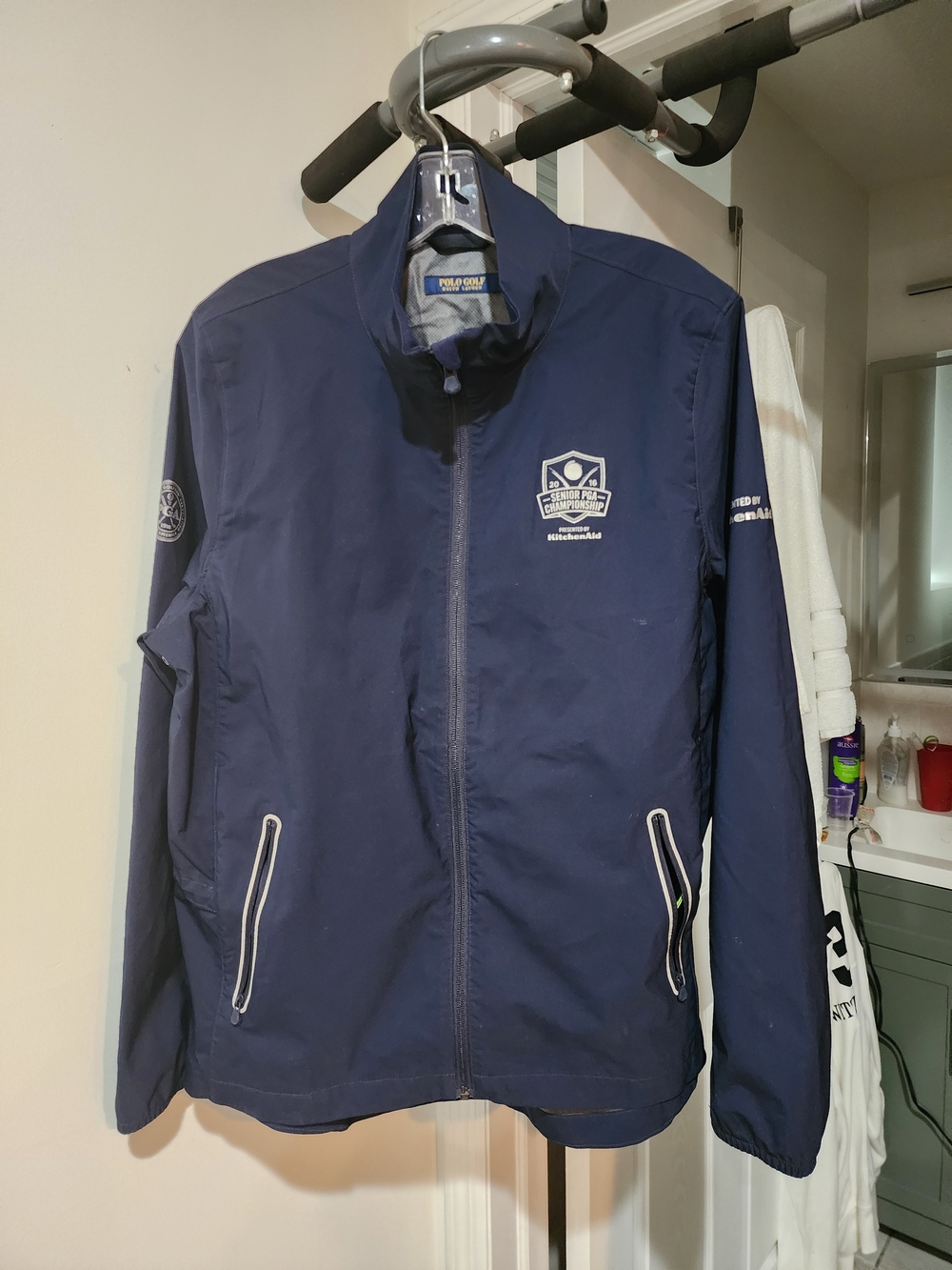 Ralph Lauren Navy Lightweight PGA Golfers Zip Jacket. Unisex.